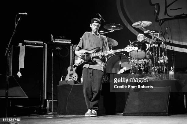 Adam Yauch and Mike D of the Beastie Boys at Roseland in New York City on November 7, 1992.
