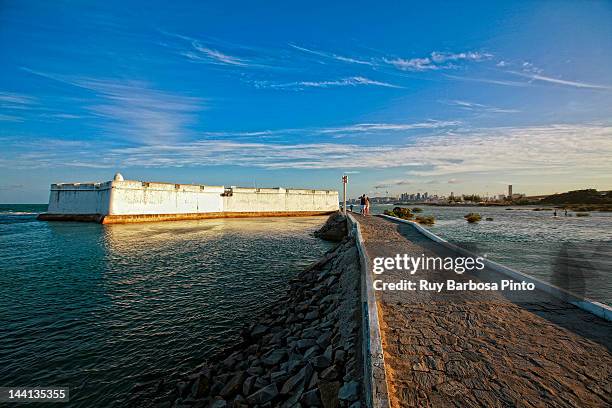 fortaleza da barra do rio grande - natal brazil stock-fotos und bilder