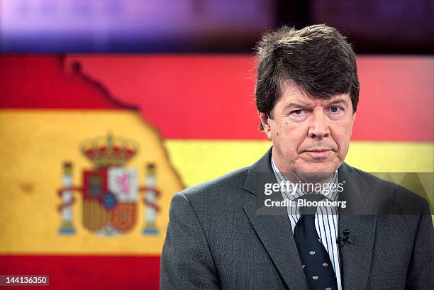 Peter Earl, chief executive officer of Rurelec Plc, pauses during a Bloomberg Television interview in London, U.K., on Thursday, May 10, 2012....