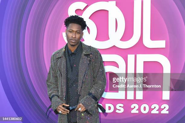 Lucky Daye arrives to the 2022 Soul Train Music Awards at the Orleans Arena on November 13, 2022 in Las Vegas, Nevada.