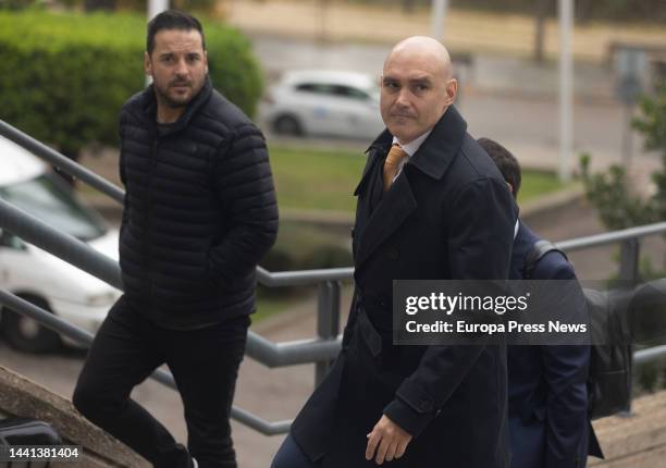 The lawyer of the deceased Ivan Vaquero, Jose Luis Vegas , on his arrival at the Provincial Court on November 14 in Madrid, Spain. The forensic...