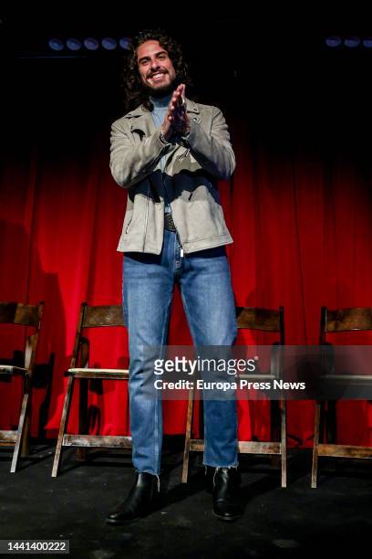Kiki Morente poses during the presentation of his show 'Calle del Aire', at the Ambigu del Teatro Pavon, on 14 November, 2022 in Madrid, Spain. The...