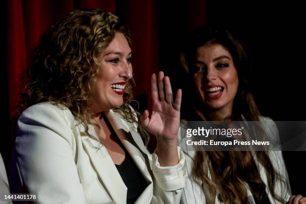 Estrella and Solea Morente during the presentation of their show 'Calle del Aire', at the Ambigu del Teatro Pavon, on 14 November, 2022 in Madrid,...