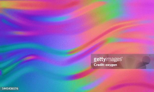 abstract  foil neon swirl wave magical pink green ribbon lines  background - rainbow 個照片及圖片檔