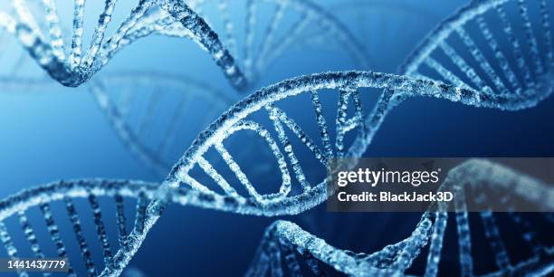 concetto di dna. stile ghiaccio. - rna foto e immagini stock