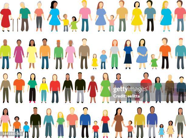 personensymbole. familie. menschliches alter. symbole. - großvater vater sohn business stock-grafiken, -clipart, -cartoons und -symbole