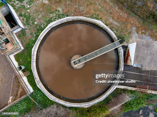 biological purification unit - biological sewage treatment plant stock pictures, royalty-free photos & images