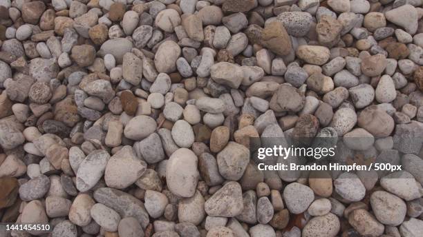 Full frame shot of pebbles,Oakville,Ontario,Canada