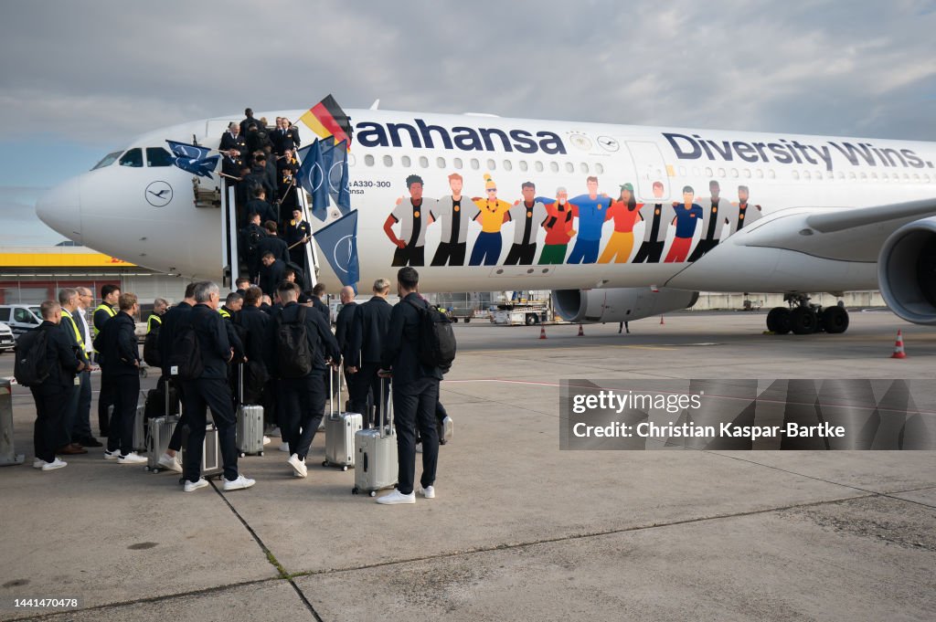 Germany Depart For Pre World Cup Training Camp In Oman