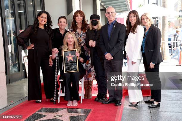 Chair of the Hollywood Chamber of Commerce Lupita Sanchez Cornejo, David Faustino, Christina Applegate, Katey Sagal, Sadie Grace LeNoble, Mitch...