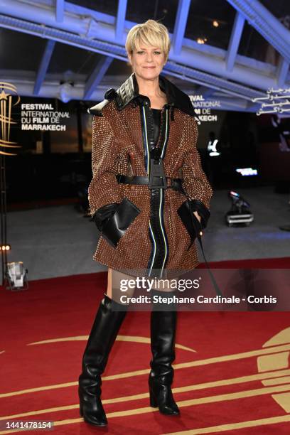 Actress Marina Fois attends the 19th Marrakech International Film Festival - Day Four on November 14, 2022 in Marrakech, Morocco.