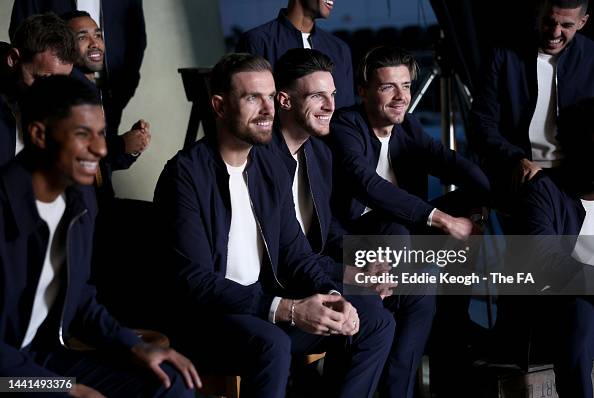 Declan Rice Rashford Marcus Rashford, Jordan Henderson, Declan Rice, Jack Grealish and ...