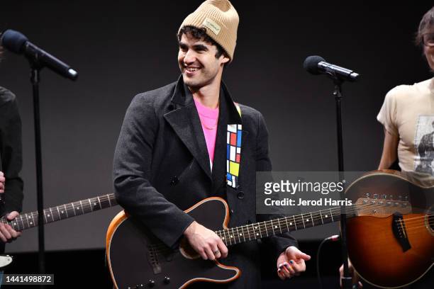 Darren Criss performs onstage at Hedwig and the Angry Inch 24th-Anniversary Parking Lot Tour: One Night Only during New York Magazine's Vulture...
