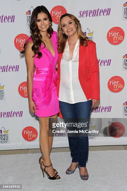 Actress Nina Dobrev and her mother Michaela Constantine attend the event where she launches "Like Her, Like Me" and searches for the next Mother-...