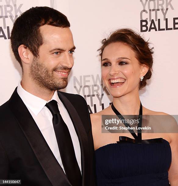 Dancer/actor Benjamin Millepied and actress Natalie Portman attend New York City Ballet's 2012 Spring Gala at David H. Koch Theater, Lincoln Center...