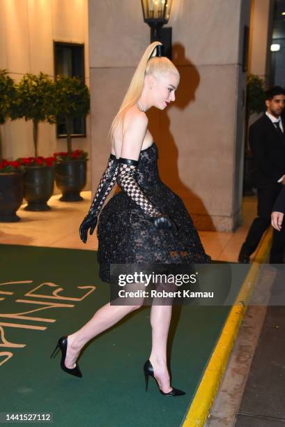 Anya Taylor-Joy seen before attending 'The Menu' premiere at AMC Lincoln Square in Manhattan on November 14, 2022 in New York City.