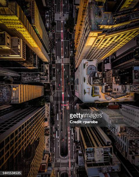 avenue paulista - aerial city street stock pictures, royalty-free photos & images