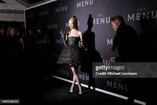 Anya Taylor-Joy attends "The Menu" New York Premiere at AMC Lincoln Square Theater on November 14, 2022 in New York City.