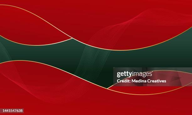 abstract gradient red liquid background with luxury golden line - spirograph pattern stock illustrations