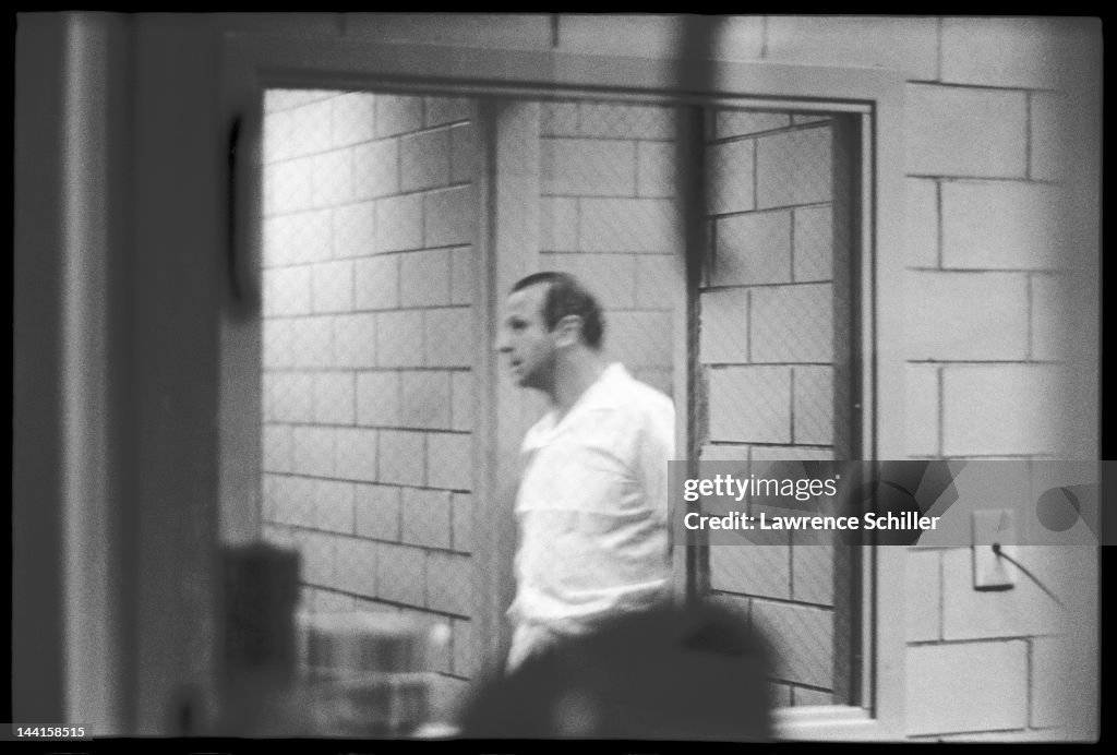 Jack Ruby View of American nightclub owner Jack Ruby in an interrogation room ...