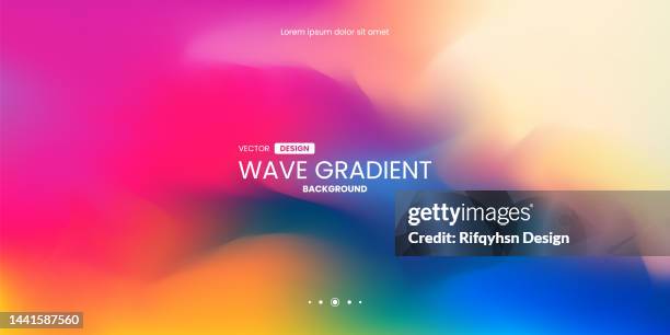 stockillustraties, clipart, cartoons en iconen met blurred fluid gradient colourful background. modern futuristic background. can be use for landing page, book covers, brochures, flyers, magazines, any brandings, banners, headers, presentations, and wallpaper backgrounds - waterverfachtergrond