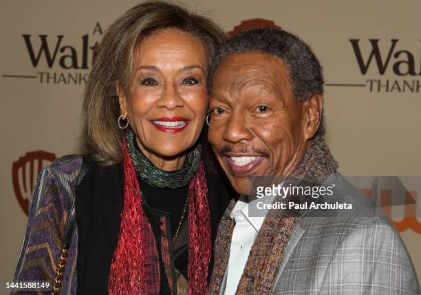 Actress Marilyn McCoo and Singer Billy Davis Jr. Attend the premiere for "A Waltons' Thanksgiving" at The Garland on November 14, 2022 in North...