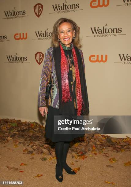 Actress Marilyn McCoo attends the premiere for "A Waltons' Thanksgiving" at The Garland on November 14, 2022 in North Hollywood, California.