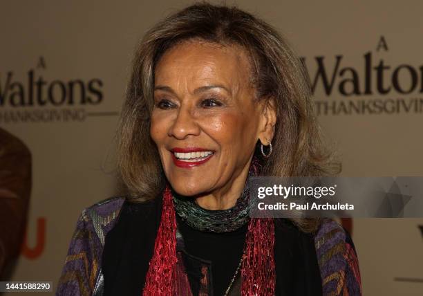 Actress Marilyn McCoo attends the premiere for "A Waltons' Thanksgiving" at The Garland on November 14, 2022 in North Hollywood, California.