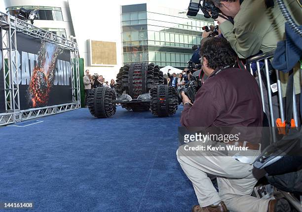 General view of atmosphere during the premiere of Universal Pictures' "Battleship" at Nokia Theatre L.A. Live on May 10, 2012 in Los Angeles,...