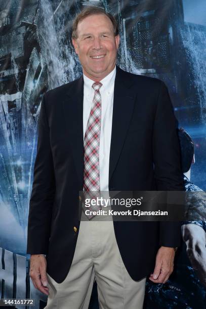 Producer Duncan Henderson attends the Los Angeles premiere of "Battleship" at Nokia Theatre L.A. Live on May 10, 2012 in Los Angeles, California.