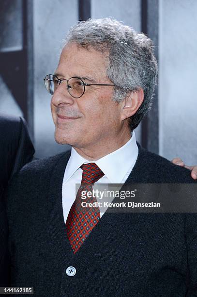 Universal Studios president and COO Ron Meyer attends the Los Angeles premiere of "Battleship" at Nokia Theatre L.A. Live on May 10, 2012 in Los...