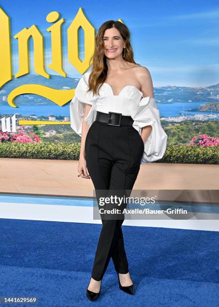 Kathryn Hahn attends the Premiere of "Glass Onion: A Knives Out Mystery" at Academy Museum of Motion Pictures on November 14, 2022 in Los Angeles,...