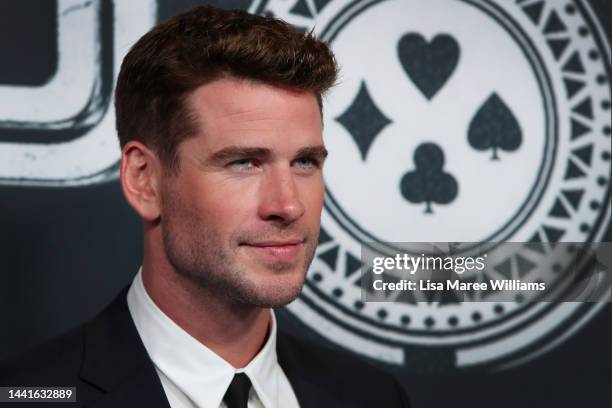 Liam Hemsworth attends the Australian Premiere of Poker Face at Hoyts Entertainment Quarter on November 15, 2022 in Sydney, Australia.