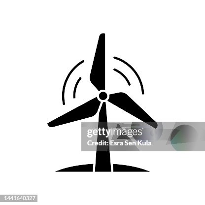 Wind Turbines Solid Flat Icon. The Icon is suitable for web pages, mobile apps, UI, UX, and GUI design. Wind Turbines Solid Flat Icon. The Icon is suitable for web pages, mobile apps, UI, UX, and GUI design.