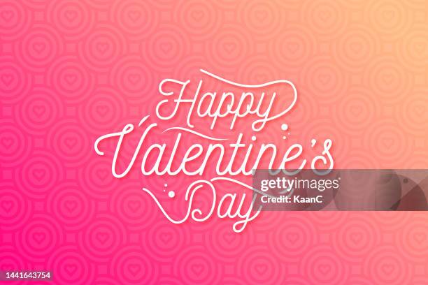 happy valentine's day concept. valentines day lettering. abstract background, 14 february vector stock illustration. - february stock illustrations