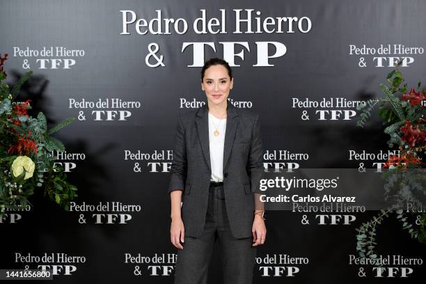 Tamara Falco presents the "TFP by Tamara" at the Tendam Showroom on November 15, 2022 in Madrid, Spain.