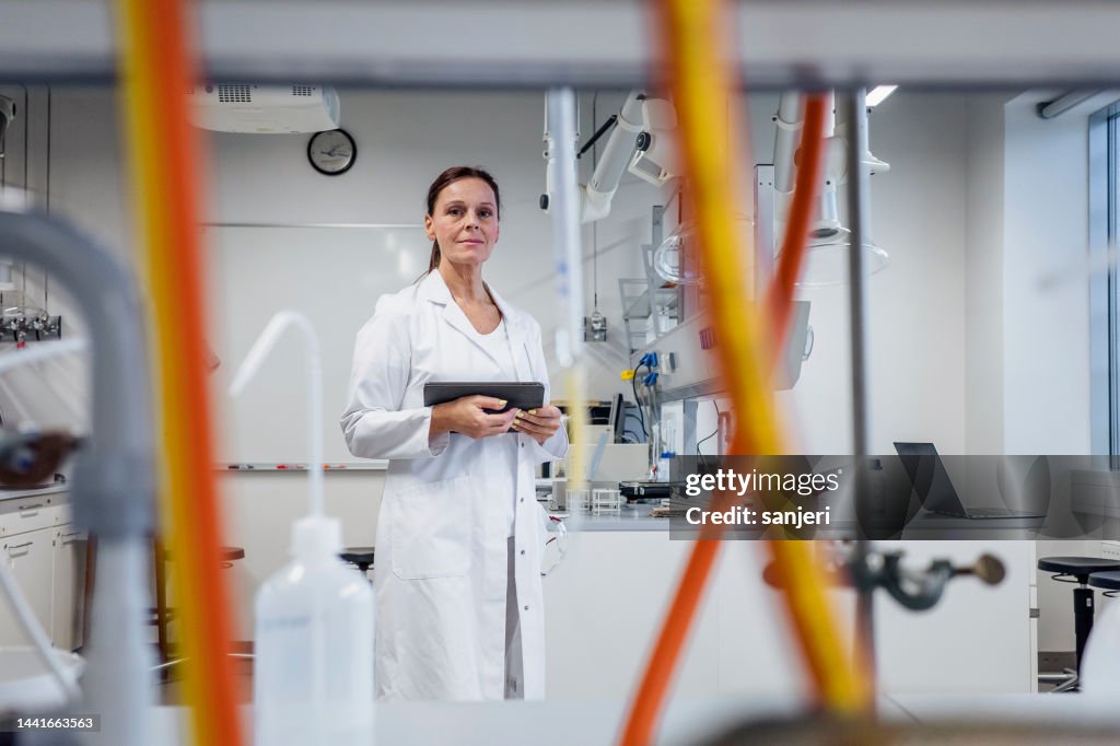 Portrait of a scientist in the laboratory