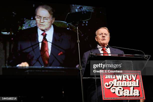 Journalist Charles Osgood presents the 2012 Charles Osgood Lifetime Achievement Award for Broadcast Journalism at the 5th annual WFUV Radio Spring...