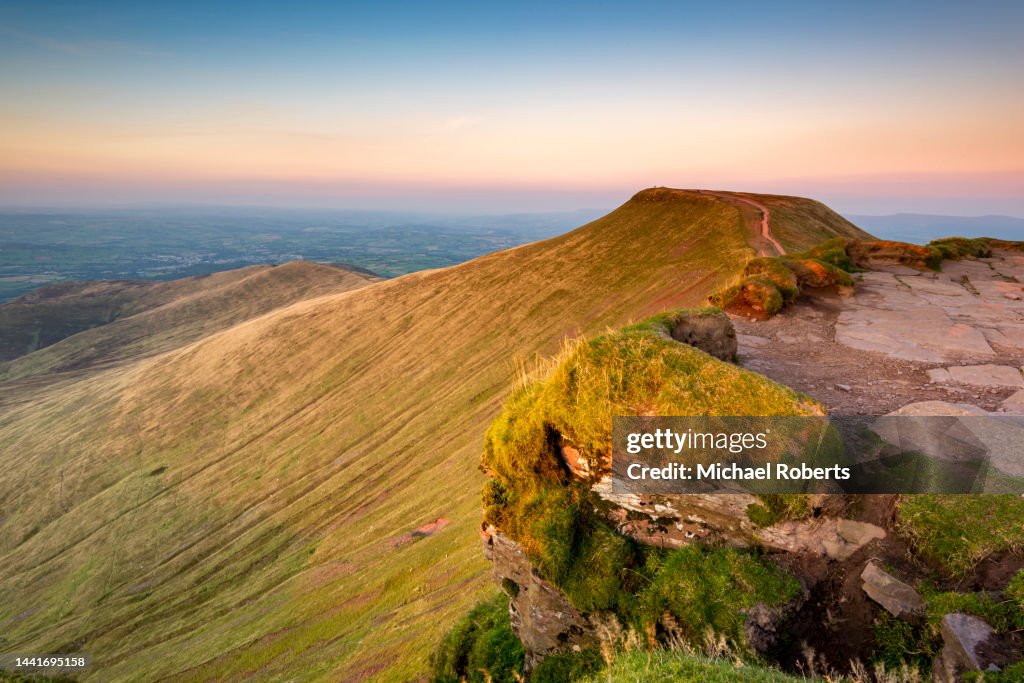 Pen y Fan from Corn Du in the Brecon Beacons, Wales.
