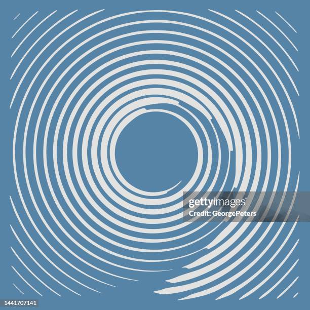 concentric spiral pattern - security camera isolated stock illustrations