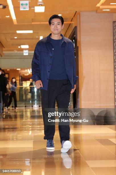 Choi Si-Won aka Siwon of South Korean boy band Super Junior attends the photocall for 'ZEGNA' pop-up store opening at shinsegae department store on...