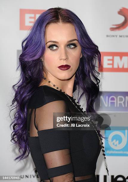 Katy Perry arrives at the NARM Music Biz Awards Dinner Party held at the Hyatt Regency Century Plaza on May 10, 2012 in Century City, California.