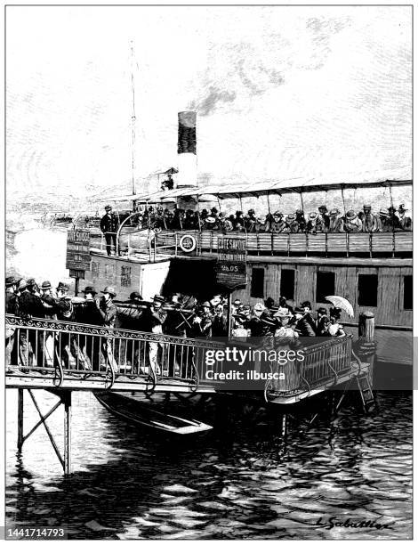 antique image: transportation of the body of empress elisabeth of austria after her murder in geneva - empress elisabeth of austria death stock illustrations