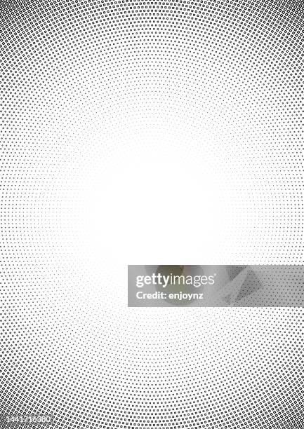 Black Radiating Pattern Half Tone Radiating Black Dots Gradient On White Background High-Res ...