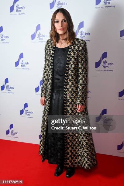 Keira Knightley attends the "Charlotte" film screening at the UK Jewish Film Festival at The Curzon Mayfair on November 15, 2022 in London, England.