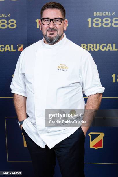 Spanish Chef Dani Garcia attends the "Brugal 1888: El Ron Gastronomico" Presentation at Sala Sol Four Seasons Hotel Madrid on November 15, 2022 in...