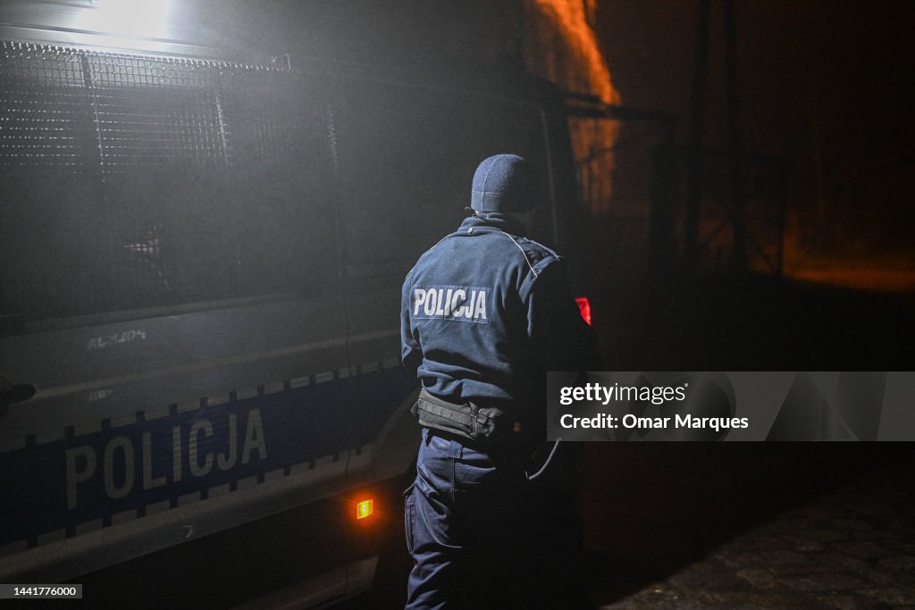 Missiles Land At The Polish Border With Ukraine