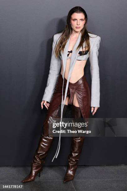 Julia Fox attends the Thierry Mugler: Couturissime Exhibition Opening Night at Brooklyn Museum on November 15, 2022 in New York City.