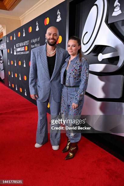 Jesse Huerta and Joy Huerta and Jesse & Joy attend 2022 Best New Artist Showcase during the 23rd annual Latin Grammy Awards on November 15, 2022 in...