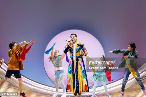 Euan Fistrovic Doidge during a media call for Joseph and the Amazing Technicolor Dreamcoat at Regent Theatre on November 16, 2022 in Melbourne,...